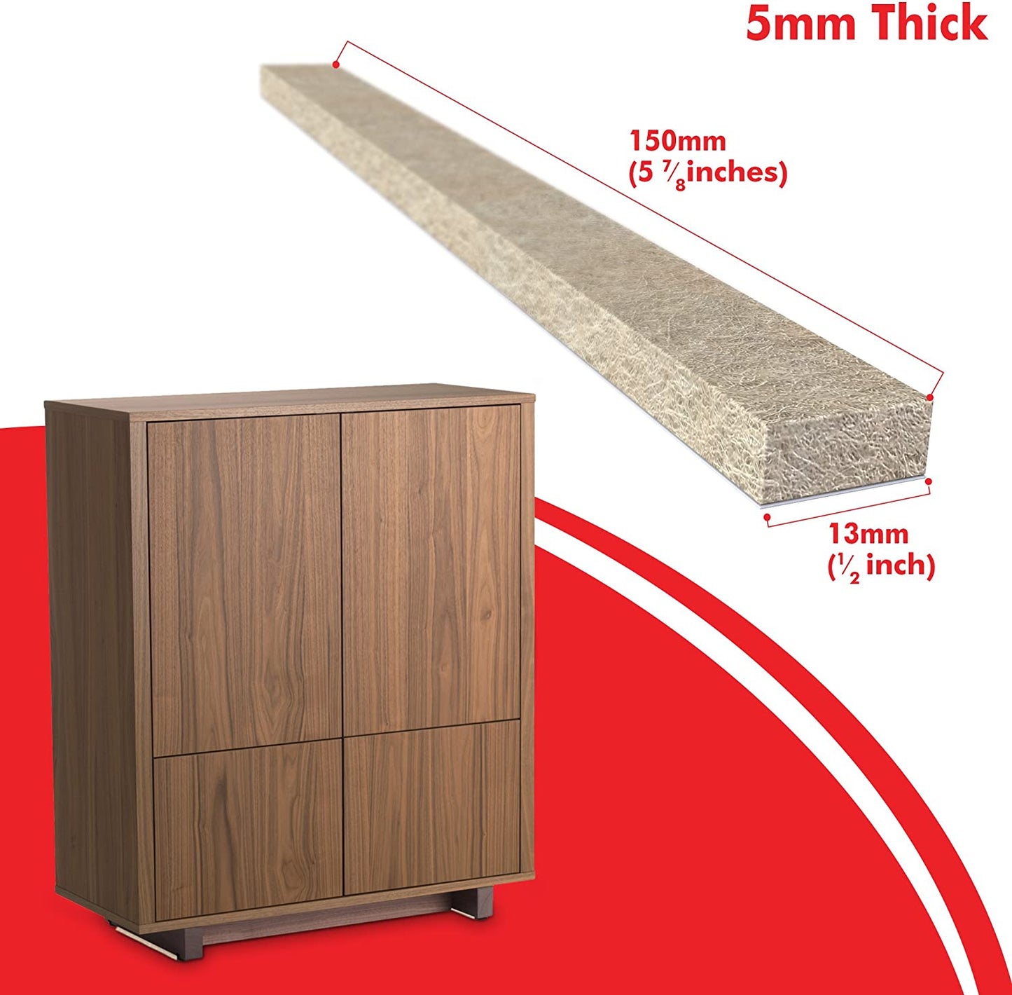 Felt pads for furniture feet 368 pack with clear rubber feet. Beige Chair leg floor protectors. Heavy duty furniture pads with strong adhesion.
