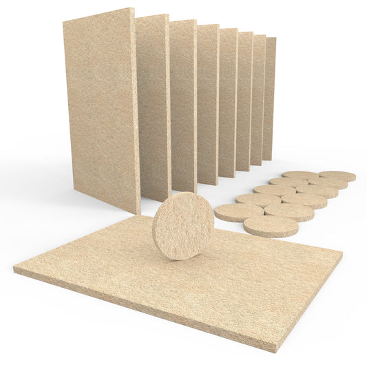 SIMALA Premium 20 Piece Furniture Pads Bundle – 8 Large Sheets & Round Felt Pads