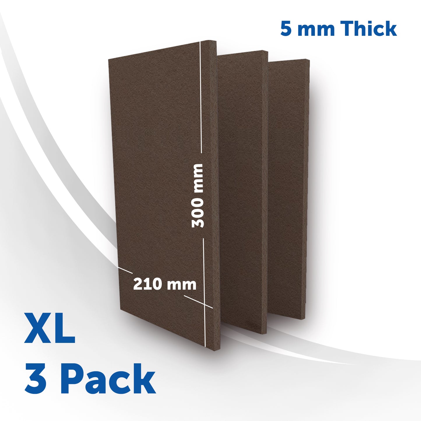 Chair Leg Floor Protectors Furniture Felt Pads Beige and Brown Extra Large Sheets 30 x 21 cm Hardwood Floor Protector 5mm thick
