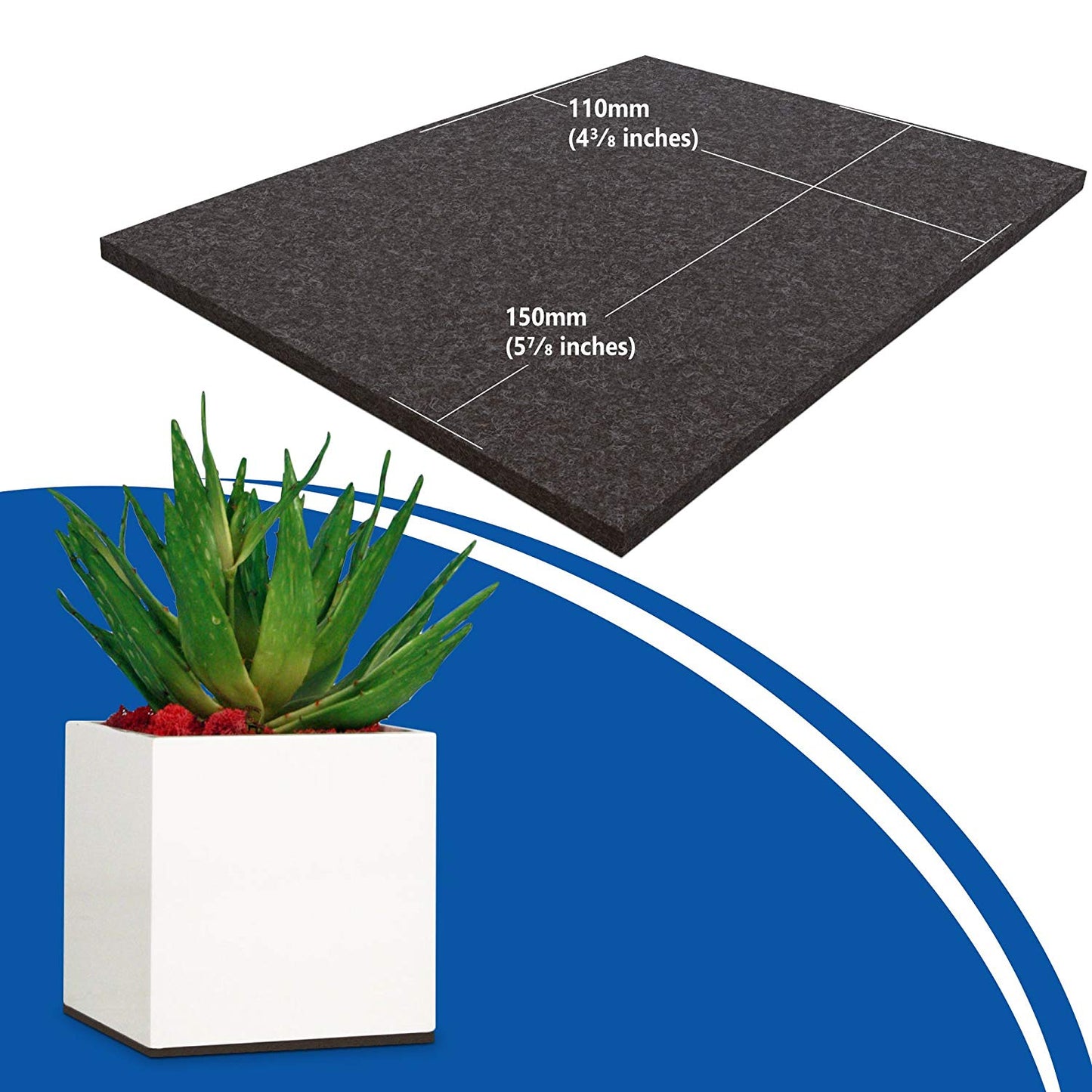 Furniture Felt Pads Floor Protectors 11x15cm Heavy Duty Felt Sheets 5mm Cut Best Adhesive Felt Pads for Furniture Feet Chair Leg Floor Protectors