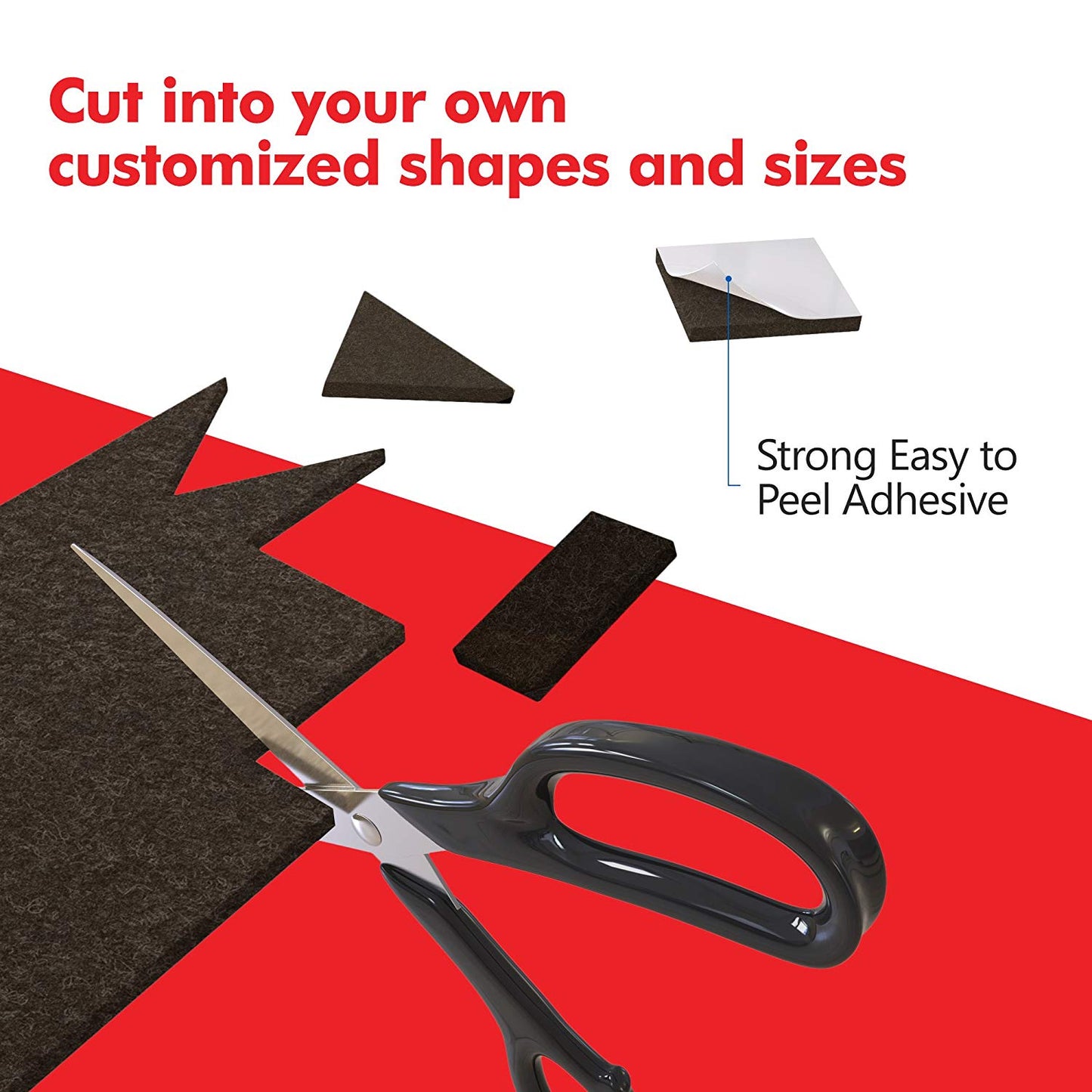 Furniture Felt Pads Floor Protectors 11x15cm Heavy Duty Felt Sheets 5mm Cut Best Adhesive Felt Pads for Furniture Feet Chair Leg Floor Protectors