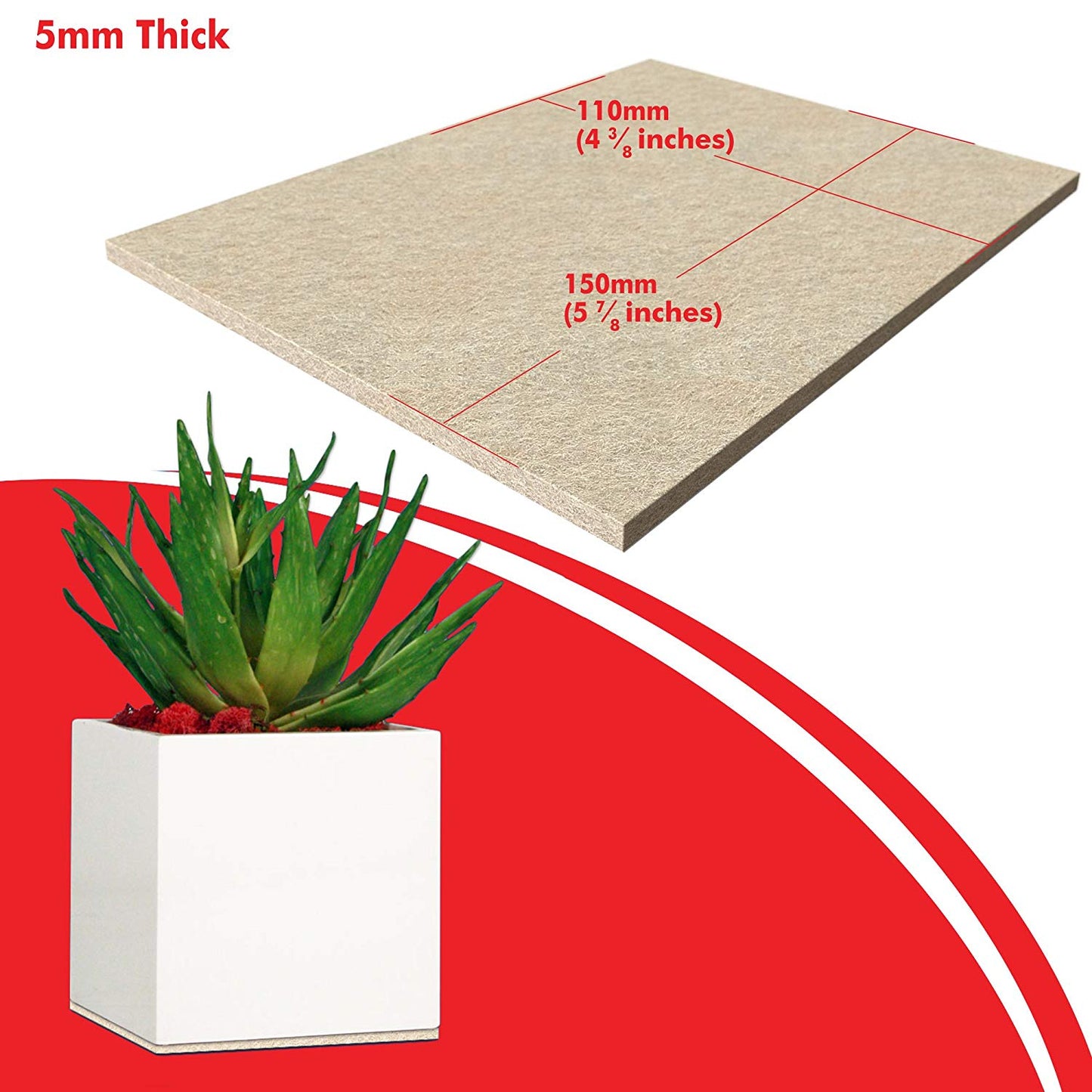 Furniture Felt Pads Floor Protectors 11x15cm Heavy Duty Felt Sheets 5mm Cut Best Adhesive Felt Pads for Furniture Feet Chair Leg Floor Protectors