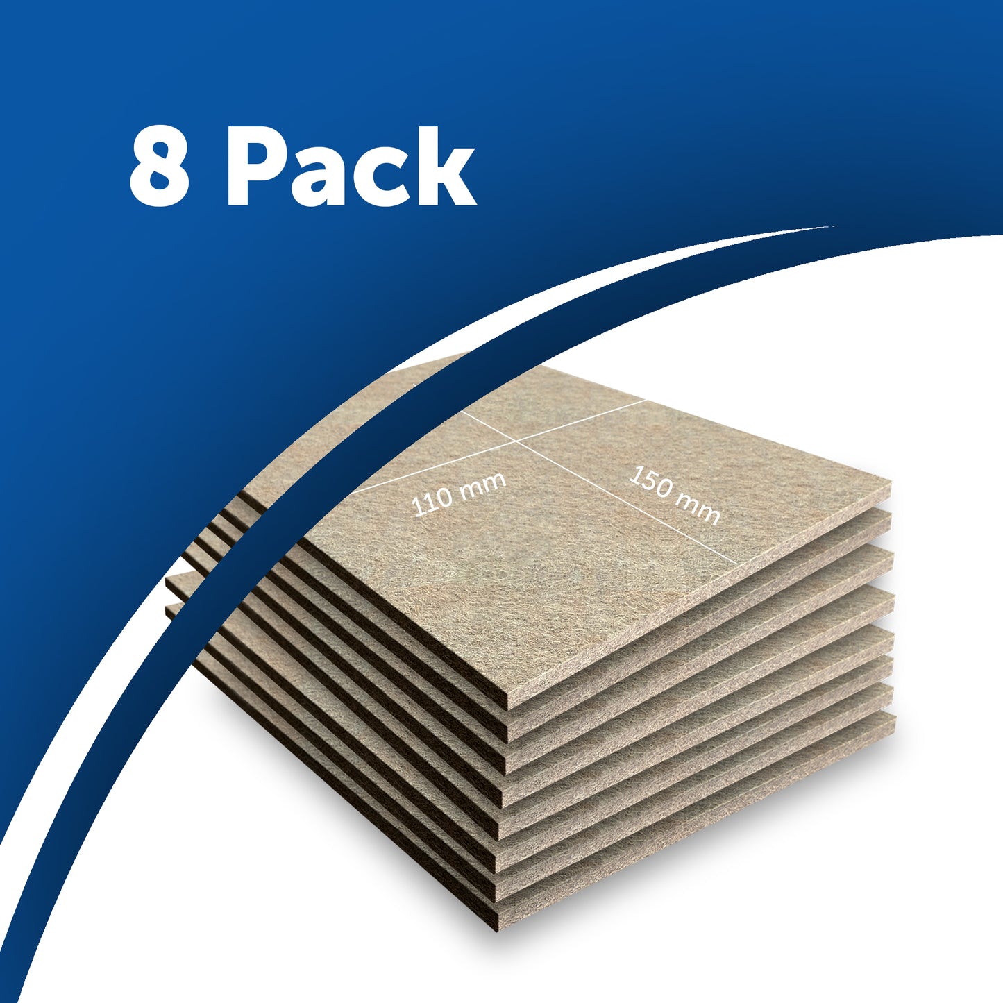 Furniture Felt Pads Floor Protectors 11x15cm Heavy Duty Felt Sheets 5mm Cut Best Adhesive Felt Pads for Furniture Feet Chair Leg Floor Protectors