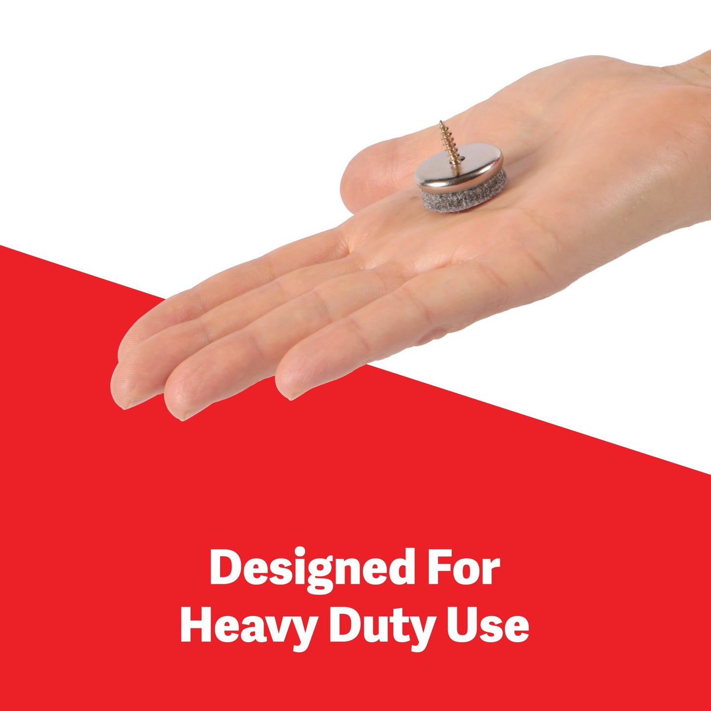 Furniture Felt Pads - Furniture Pads with Easy Screw Installation, Chair Leg Floor Protectors with 5mm Thick Felt are Ideal Floor Protector Pads