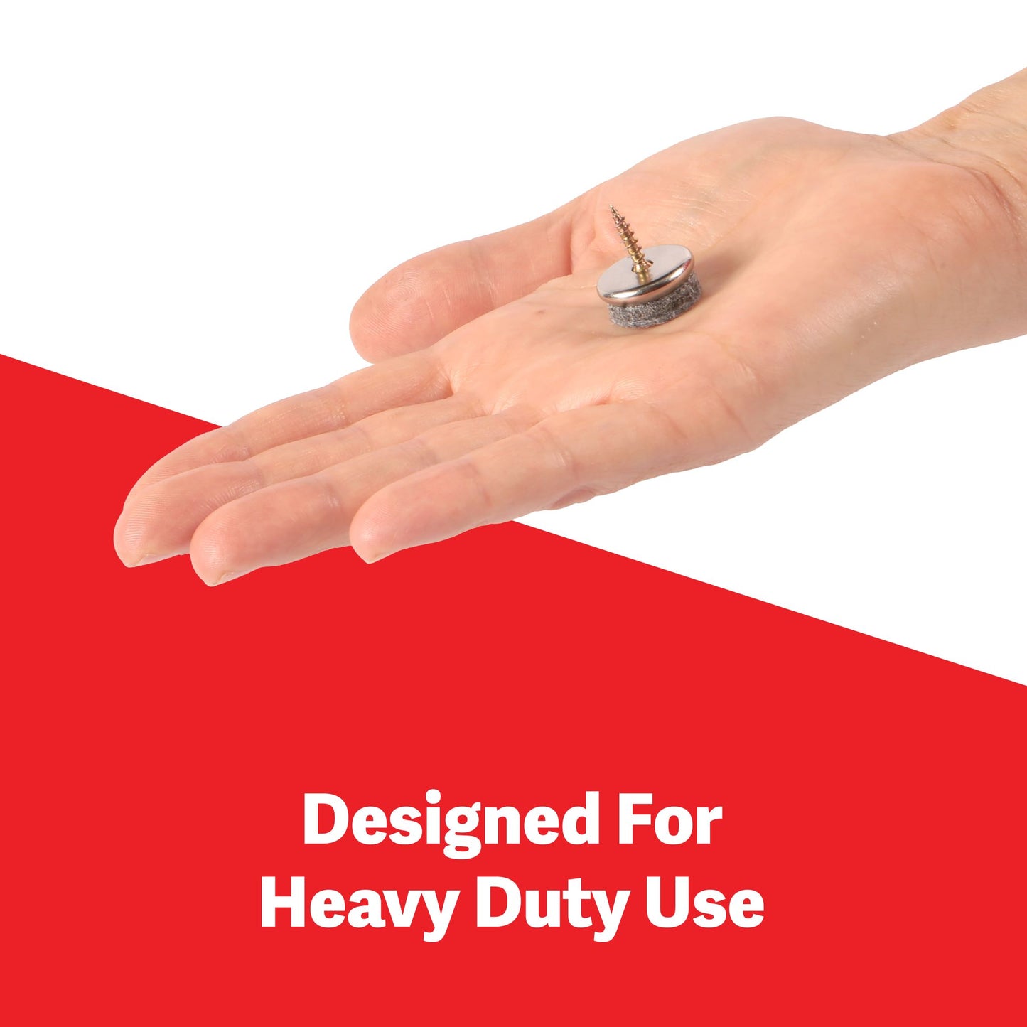 Furniture Felt Pads - Furniture Pads with Easy Screw Installation, Chair Leg Floor Protectors with 5mm Thick Felt are Ideal Floor Protector Pads