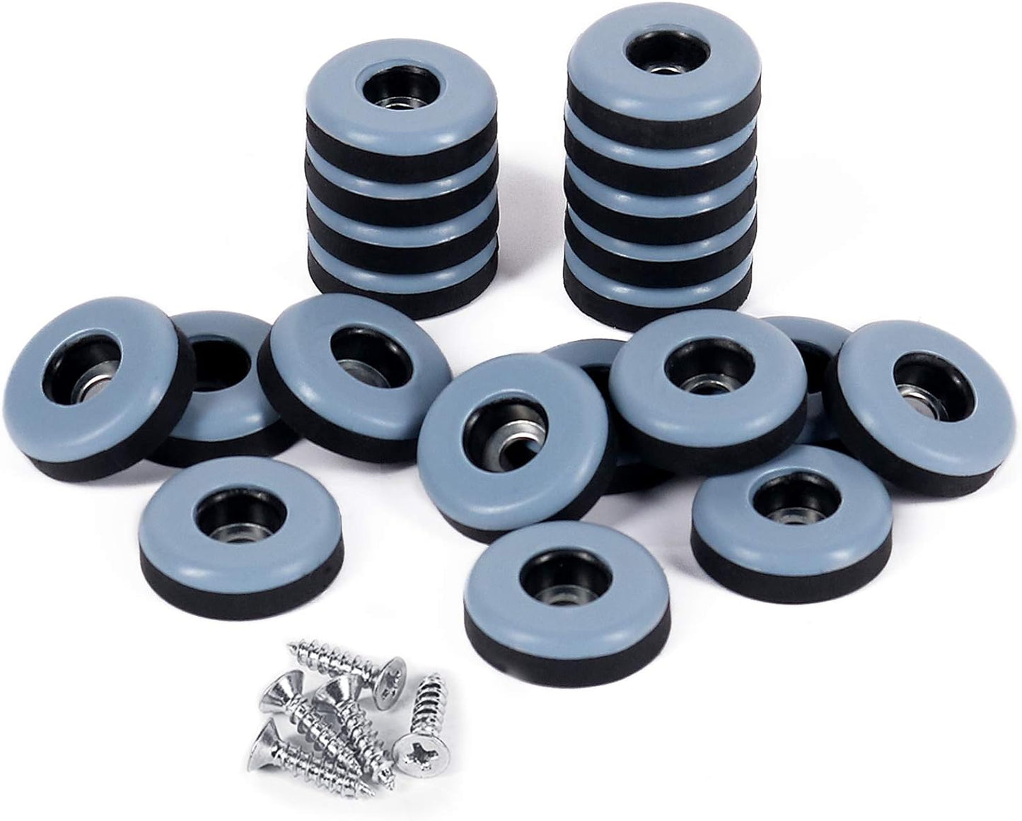 Chair Leg Floor Protectors Diameter 5mm Thick Screw In Glides for Hard surface and Carpets