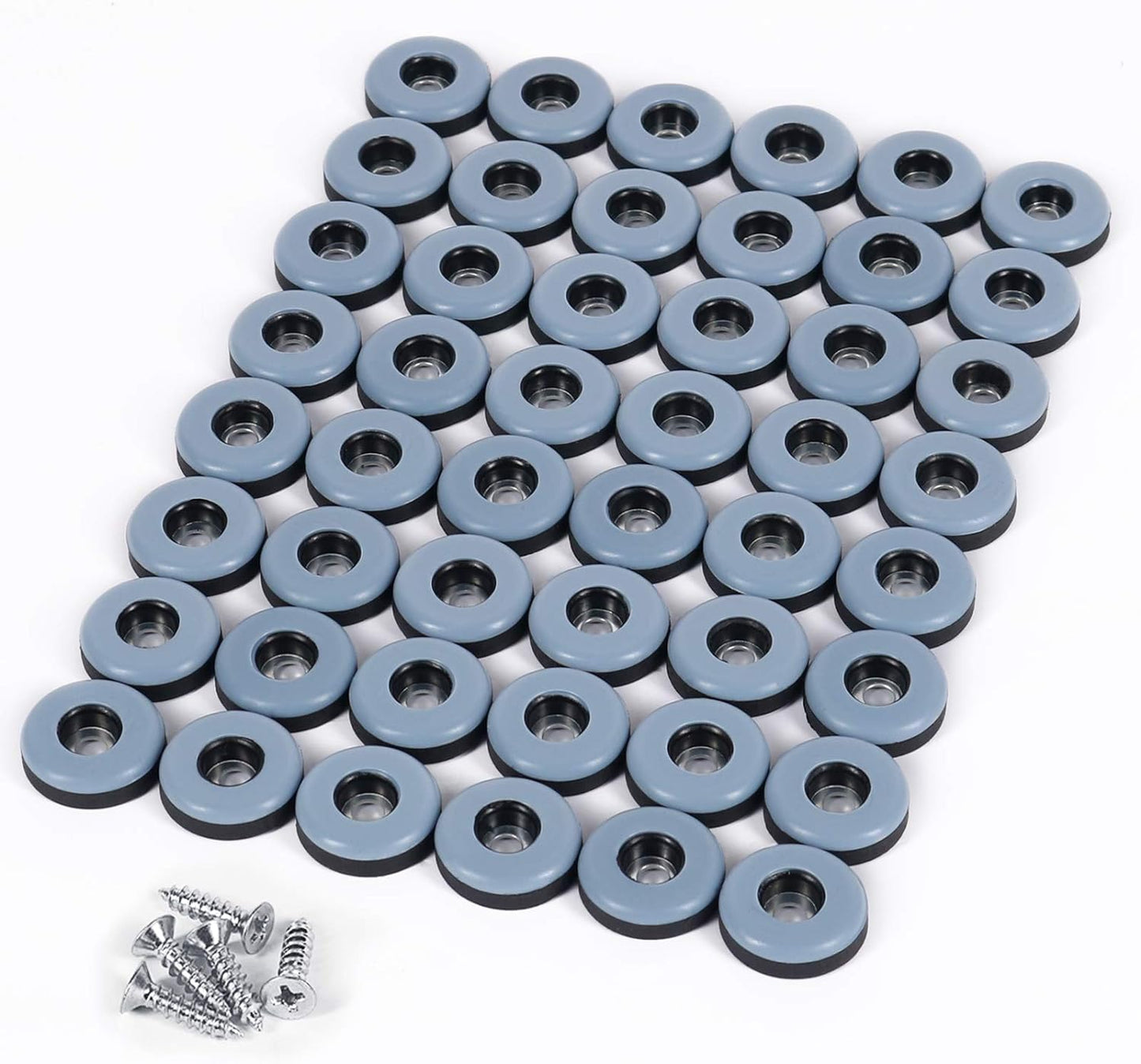 Chair Leg Floor Protectors Diameter 5mm Thick Screw In Glides for Hard surface and Carpets