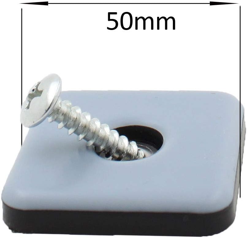 Chair Leg Floor Protectors Diameter 5mm Thick Screw In Glides for Hard surface and Carpets