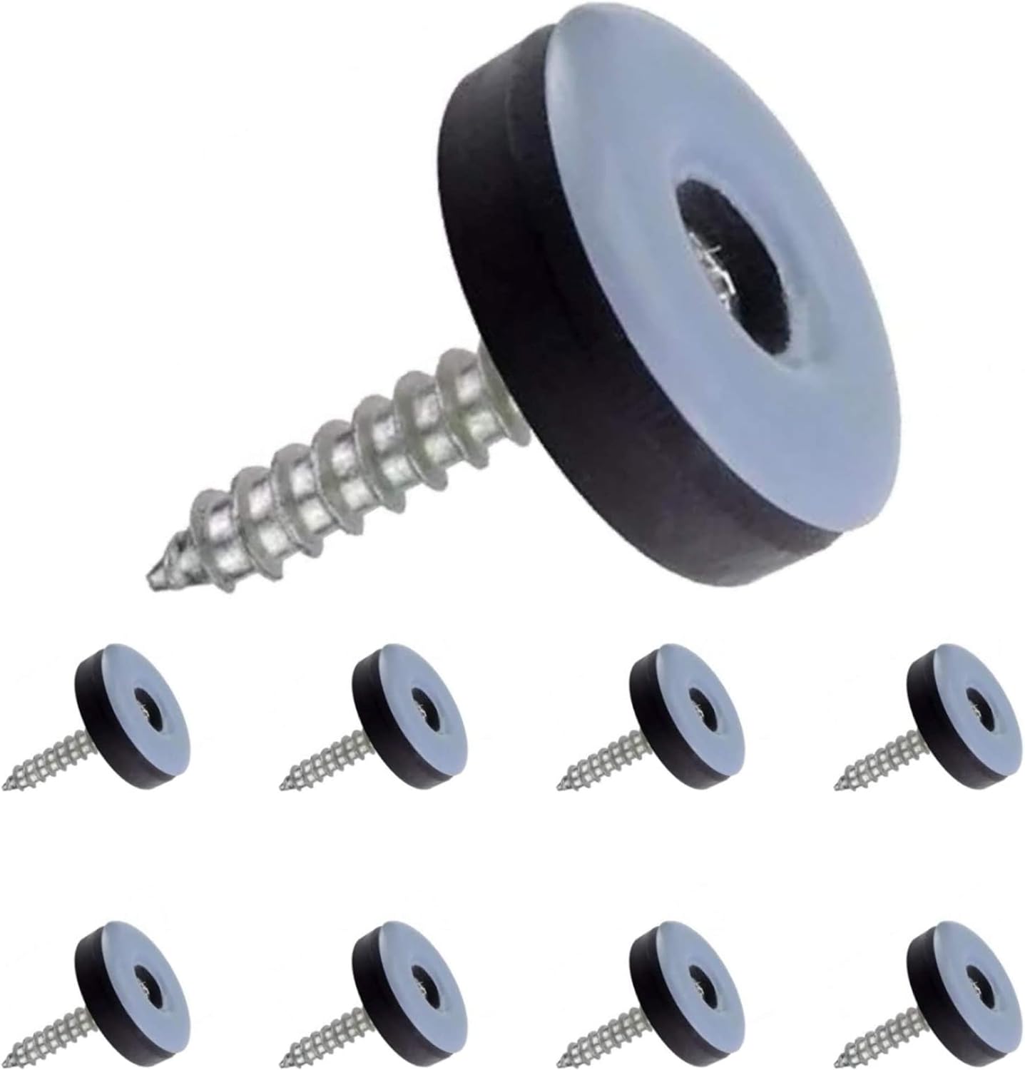 Chair Leg Floor Protectors Diameter 5mm Thick Screw In Glides for Hard surface and Carpets