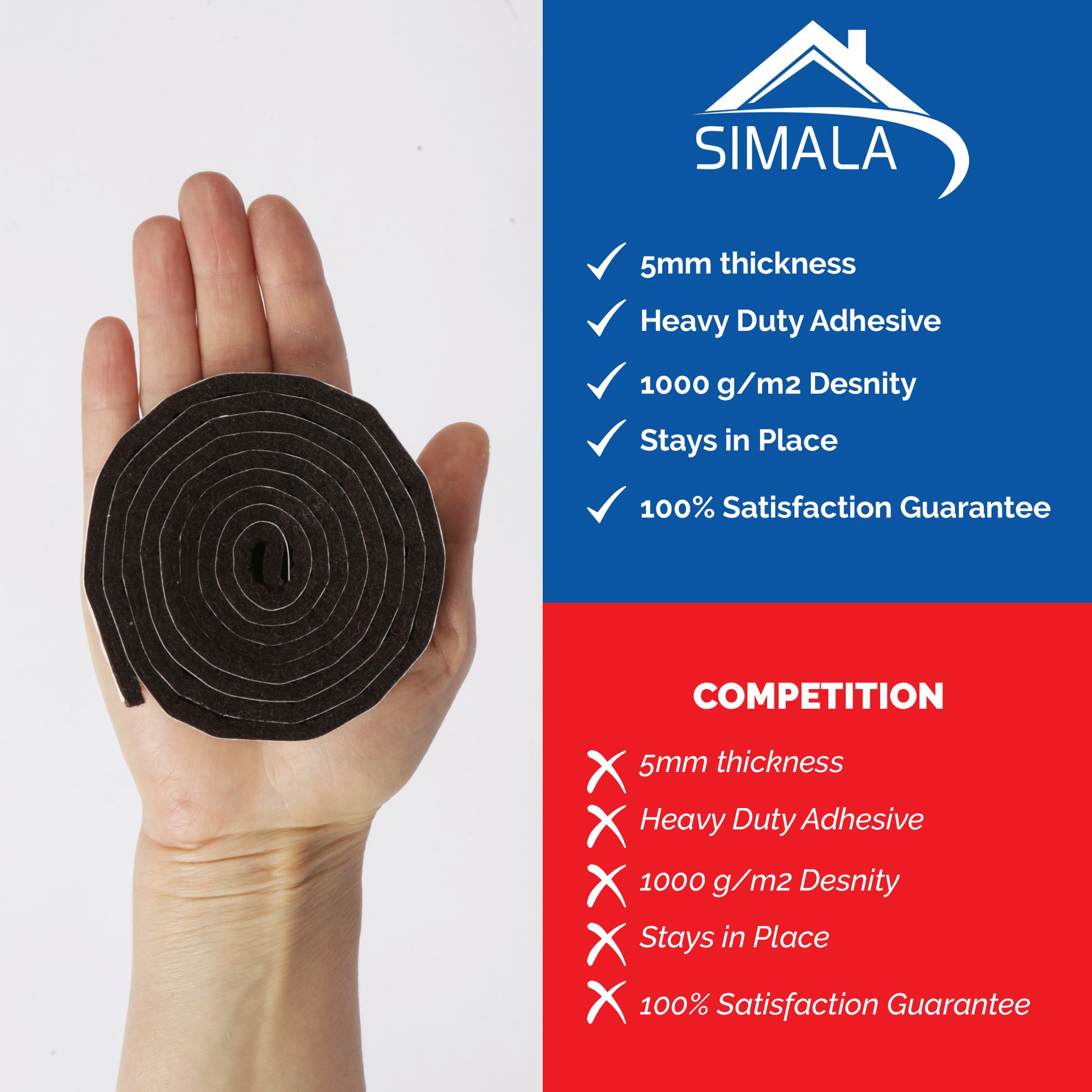 Superior quality of SIMALA furniture felt pads