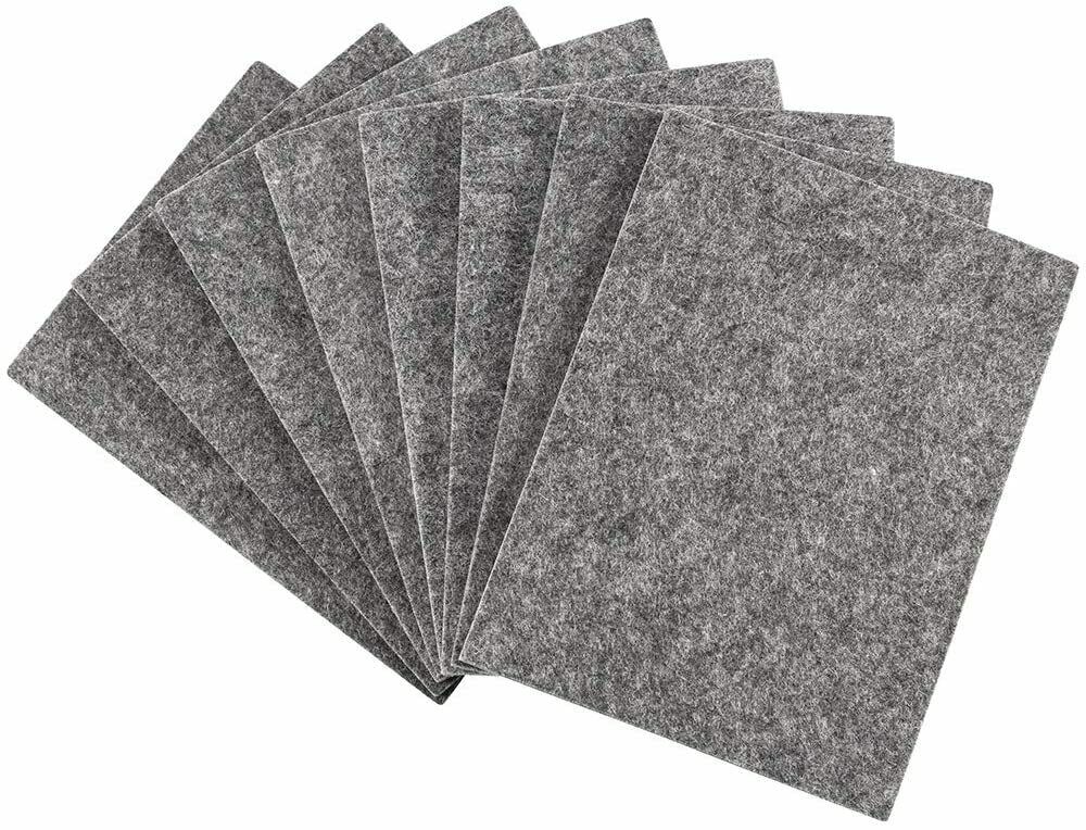 Chair Leg Protectors Grey Furniture Felt Pads Floor Protectors 11x15cm Heavy Duty Felt Sheets 5mm Furniture Feet Chair Legs